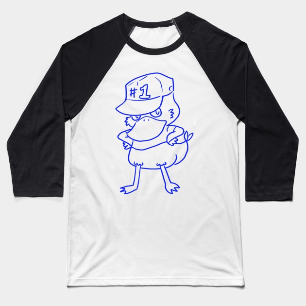 Duckward Choy Baseball T-Shirt by FurryNuggs